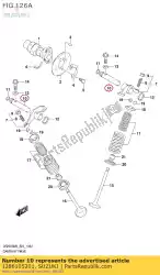 Ici, vous pouvez commander le arbre, soupape roc auprès de Suzuki , avec le numéro de pièce 1286105201:
