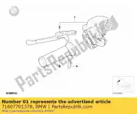 71607701378, BMW, bedieningseenheid, koppeling, chroom bmw  1200 1997 1998 1999 2000 2001 2002 2003 2004, Nieuw