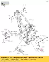 120530001, Kawasaki, prowadnik-prowadnik klx250-h4 kawasaki  d klx 125 250 300 1993 1994 1995 1996 1997 1998 1999 2000 2001 2002 2003 2009 2010 2011 2012 2013 2014 2015 2016 2017 2018 2019 2020 2021, Nowy