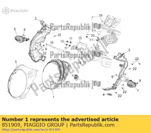 Piaggio Group 851909 faro - Il fondo