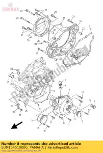 yamaha 5UM154510000 guarnizione, coperchio carter motore 1 - Il fondo