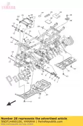 blijf, uitlaat 2 van Yamaha, met onderdeel nummer 5NDF14460100, bestel je hier online: