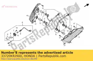 Honda 33720KRJ900 cable comp, r rr co - Lado inferior