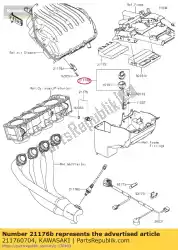 sensor, voertuig omlaag er650ecf van Kawasaki, met onderdeel nummer 211760704, bestel je hier online: