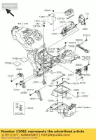 110511377, Kawasaki, soporte, caja de herramientas kawasaki ZX ninja r 1200 12, Nuevo