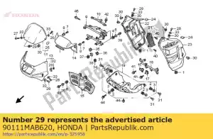 honda 90111MAB620 nakr?tka, ustawienie os?ony, 5mm - Dół