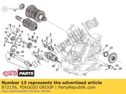 Aprilia 872156, Draadpen m8x1,25, OEM: Aprilia 872156