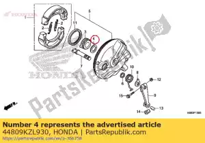 Honda 44809KZL930 lavadora, engranaje spdmt - Lado inferior