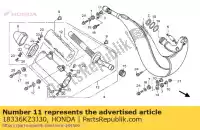 18336KZ3J30, Honda, ko?nierz, mocowanie komory honda cr 125 250 2001 2002 2003 2004 2005 2006 2007, Nowy