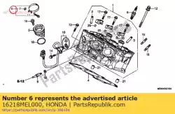 Aqui você pode pedir o banda, isolador em Honda , com o número da peça 16218MEL000:
