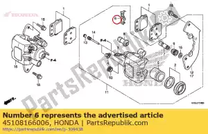 Honda 45108166006 primavera, almohadilla - Lado inferior