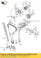 Tutaj możesz zamówić prowadnik, rr ksf450b8f od Kawasaki , z numerem części 120530079: