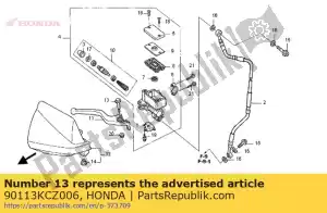 Honda 90113KCZ006 bullone, perno della leva - Il fondo