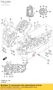 suzuki 0931912060 arbusto - Lado inferior