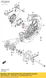 Aqui você pode pedir o rolamento, roda em Suzuki , com o número da peça 0815363027: