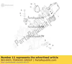 Qui puoi ordinare coperchio di protezione puleggia da Piaggio Group , con numero parte B014403: