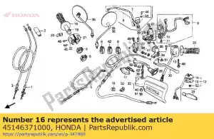Honda 45146371000 bucha, mangueira de freio - Lado inferior