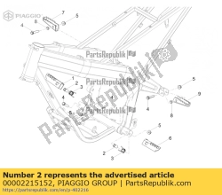 Aprilia 00002215152, Buchse, OEM: Aprilia 00002215152