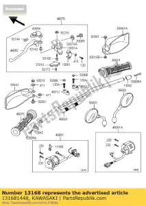 kawasaki 131681448 levier, chake zx900-a7 - La partie au fond