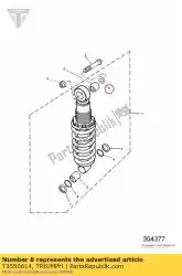 sluitring, 12x23x2 van Triumph, met onderdeel nummer T3550614, bestel je hier online: