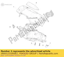 Aqui você pode pedir o cobrir em Piaggio Group , com o número da peça 1B001231000EZ: