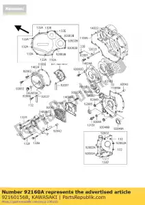 kawasaki 921601568 amortisseur, antibruit zx1100-d - La partie au fond