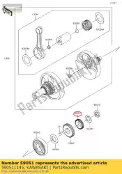 Here you can order the gear-spur,29t kl600-b1 from Kawasaki, with part number 590511145: