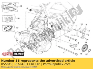 aprilia 855819 retentores de óleo - conjunto - Lado inferior