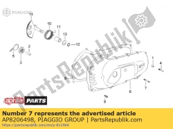 Aprilia AP8206498, Tornillo hexagonal, OEM: Aprilia AP8206498