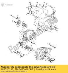 Aprilia AP8520237, Vite con flangia, OEM: Aprilia AP8520237