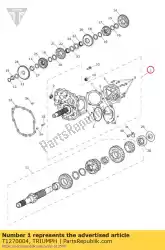 Aquí puede pedir caja de bisel frontal de la unidad de accionamiento de Triumph , con el número de pieza T1270004: