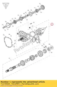 triumph T1270004 afschuinkast vooraan aandrijfeenheid - Onderkant