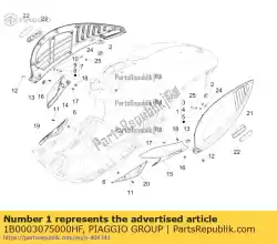 Here you can order the cover from Piaggio Group, with part number 1B0003075000HF: