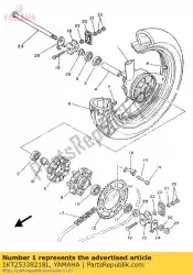 Aquí puede pedir rueda de fundición, trasera de Yamaha , con el número de pieza 1KT25338218L: