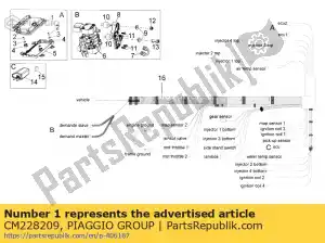 Piaggio Group CM228209 ecu - Bottom side