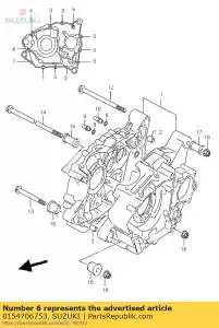 suzuki 0154706753 boulon - La partie au fond