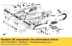 Honda 91071MJ0003 rolamento, agulha, 22x29x30 - Lado inferior