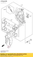 5910014850, Suzuki, conjunto de pastilhas de freio, dianteiro suzuki  gsx r gsx s 1000 2012 2014 2015 2016 2018, Novo