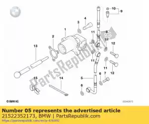 bmw 21522352173 clutch cable, input/output cylinder - Bottom side