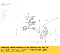 B016805, Aprilia, parafuso c / flange m8x45, Novo