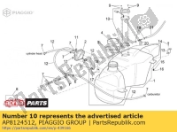 AP8124512, Aprilia, sensor de nivel de combustible, Nuevo