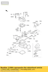 kawasaki 110041368 gasket-head kmx125-a1 - Bottom side