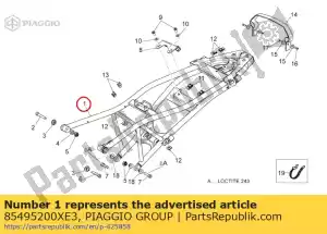 Piaggio Group 85495200XE3 wsparcie siod?a - Dół