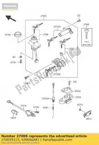 kawasaki 270055115 switch-assy-ignition zr750-f1 - Lado inferior