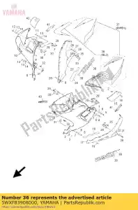 yamaha 5WXF83908000 conjunto gráfico, cowli - Lado inferior