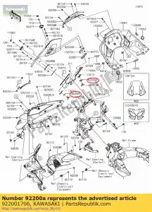 kawasaki 922001706 arandela, 23.5x32x1 klz1000bff - Lado inferior