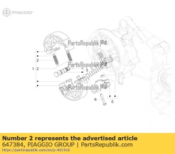 Aprilia 647384, Brake shoes return spring, OEM: Aprilia 647384