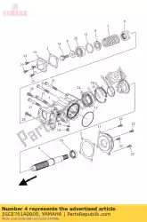 Here you can order the shaft, 1 from Yamaha, with part number 1SCE761A0000: