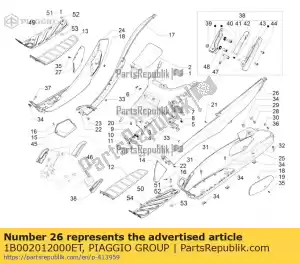 Piaggio Group 1B002012000ET left central side - Bottom side