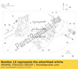 Tutaj możesz zamówić nap? Dzany wa? Ko? A pasowego od Piaggio Group , z numerem części 480848: